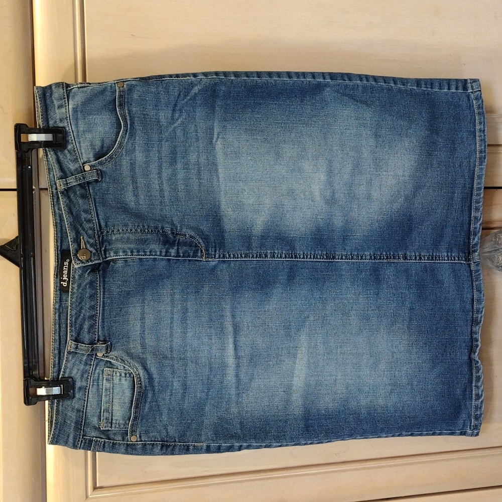 Vintage Pencil Jean Skirt